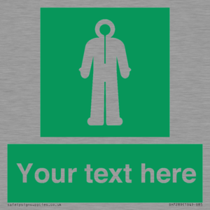 Custom sign safe condition Survival clothing